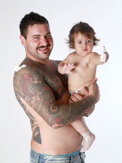 Ritratto padre con Selene
