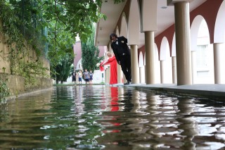 Nozze Marco e Barbara foto esterni lavatoio Stiava